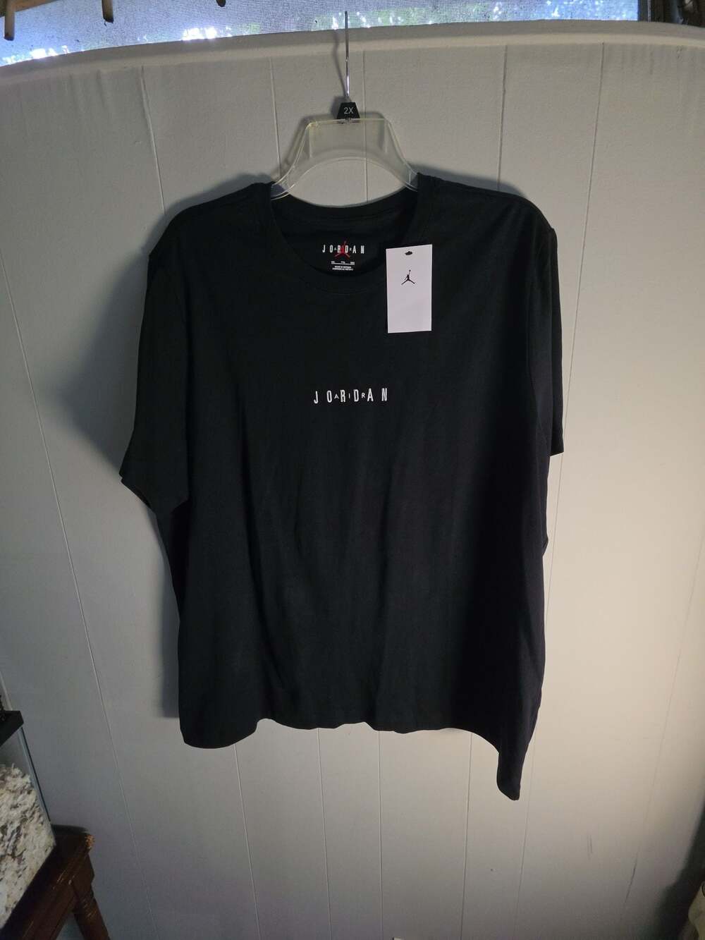 Jordan Men's Embroidered Wordmark Black T-Shirt XXL